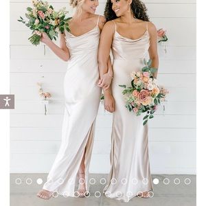Revelry Bridesmaid Satin Gown